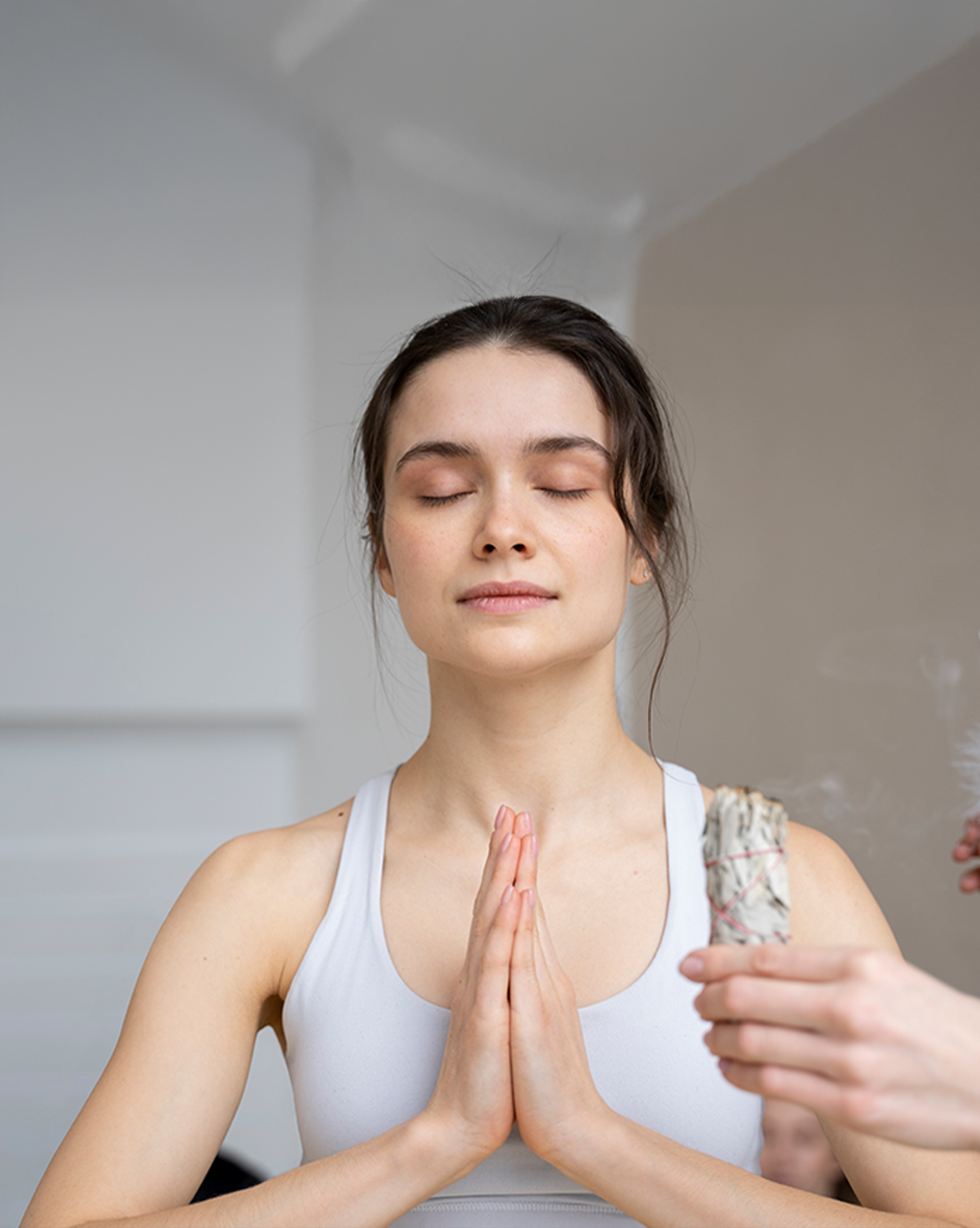 Decorative image with purple crystals